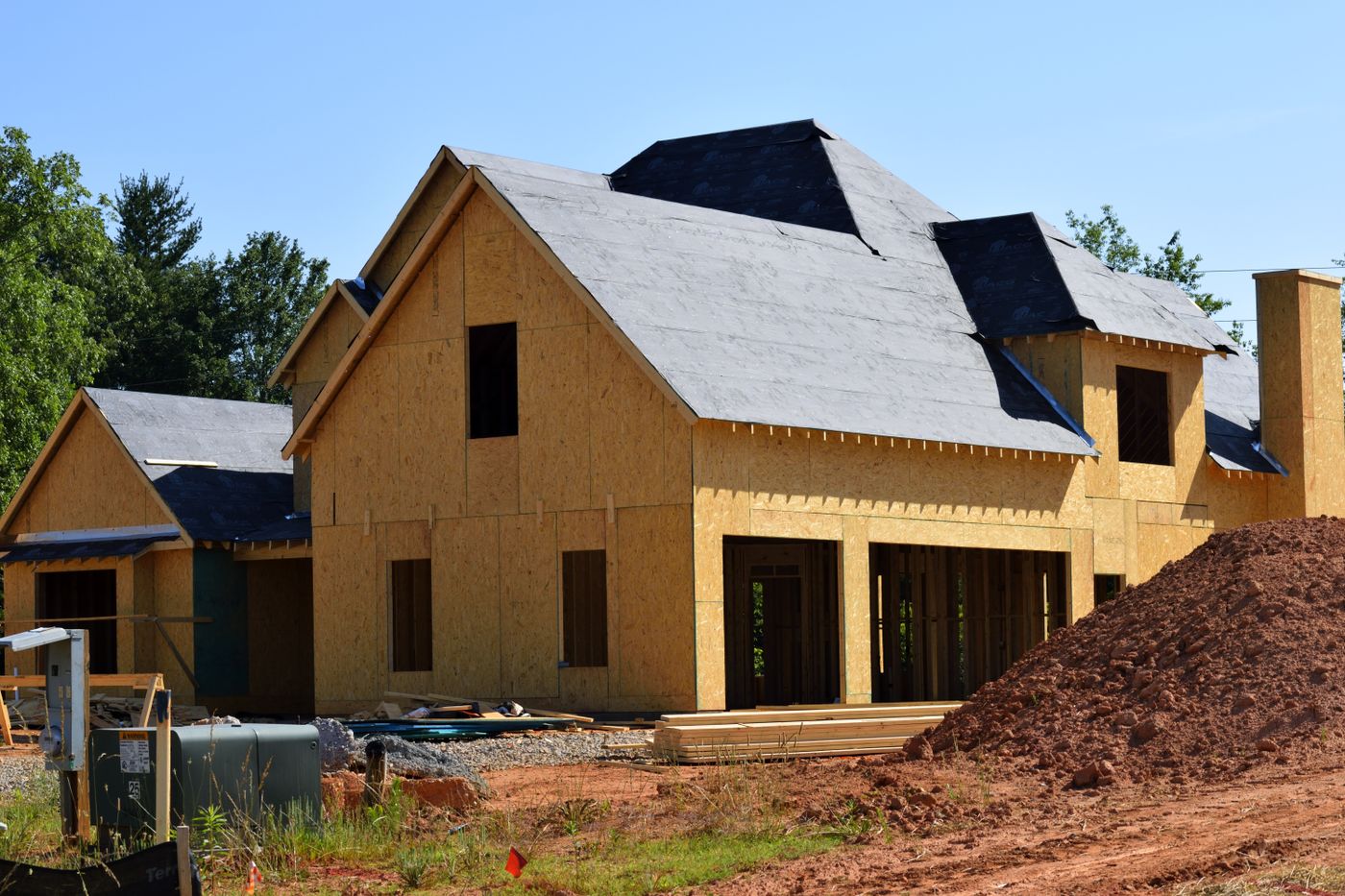 A real house under construction